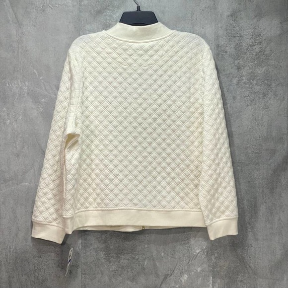 Charter Club Women's Cloud Knit Long Sleeve Textured Bomber Jacket SZ XL - Picture 2 of 7